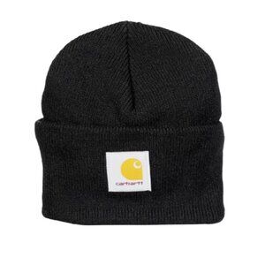 Carhartt Unisex One‎ Size Black Knitted Hat Winter Warm Cozy Casual Beanie